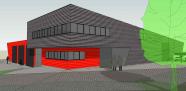 Bureaux, entrepôt et zone d'entretien ANTIAK à Montignies-sur-Sambre.